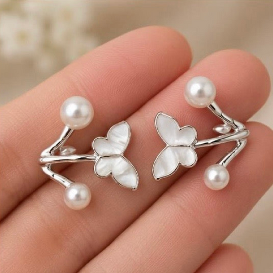 Charming Elegant Butterfly Cuff Earrings for a Touch of Grace - GiftHubBrand