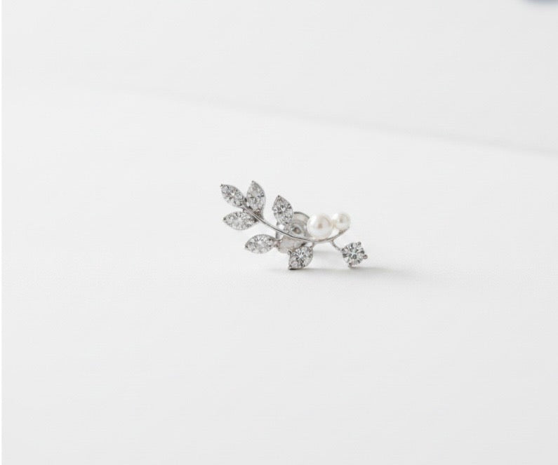 Elegant Crystal Leaf Earrings of Women