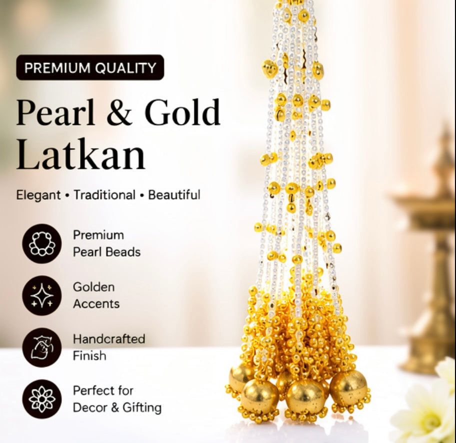 Elegant Multi-Layer Pearl & Gold Beaded Necklace for Women
