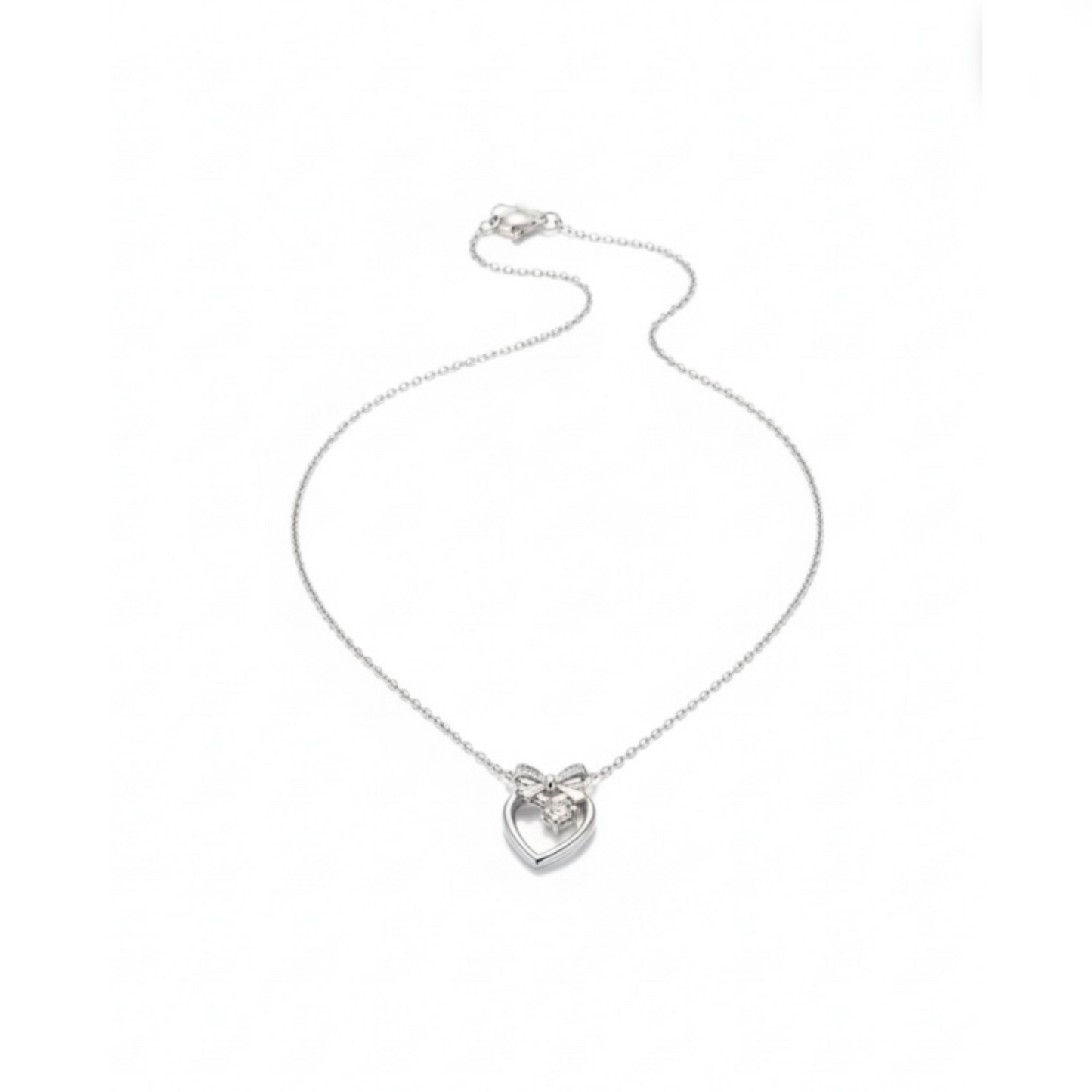 Silver Heart Necklace for Women | Elegant Romantic Gift Jewelry - GiftHubBrand