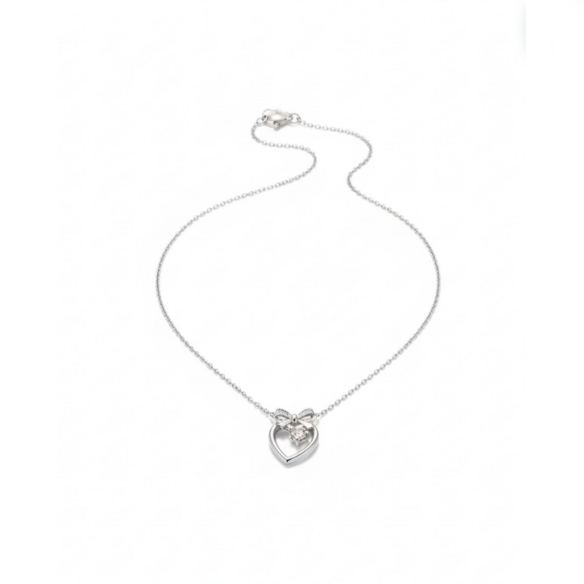 Silver Heart Necklace for Women | Elegant Romantic Gift Jewelry - GiftHubBrand