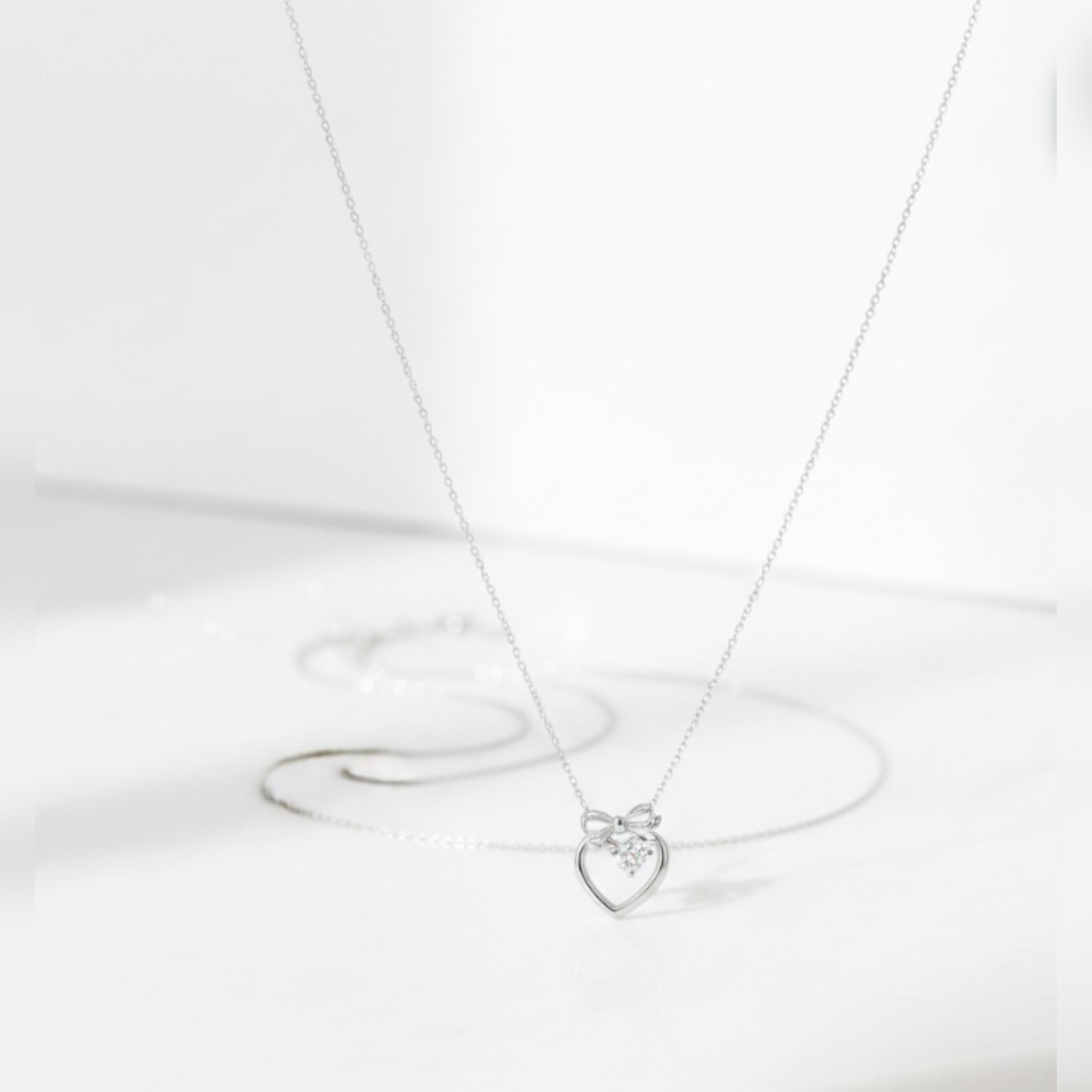 Silver Heart Necklace for Women | Elegant Romantic Gift Jewelry - GiftHubBrand