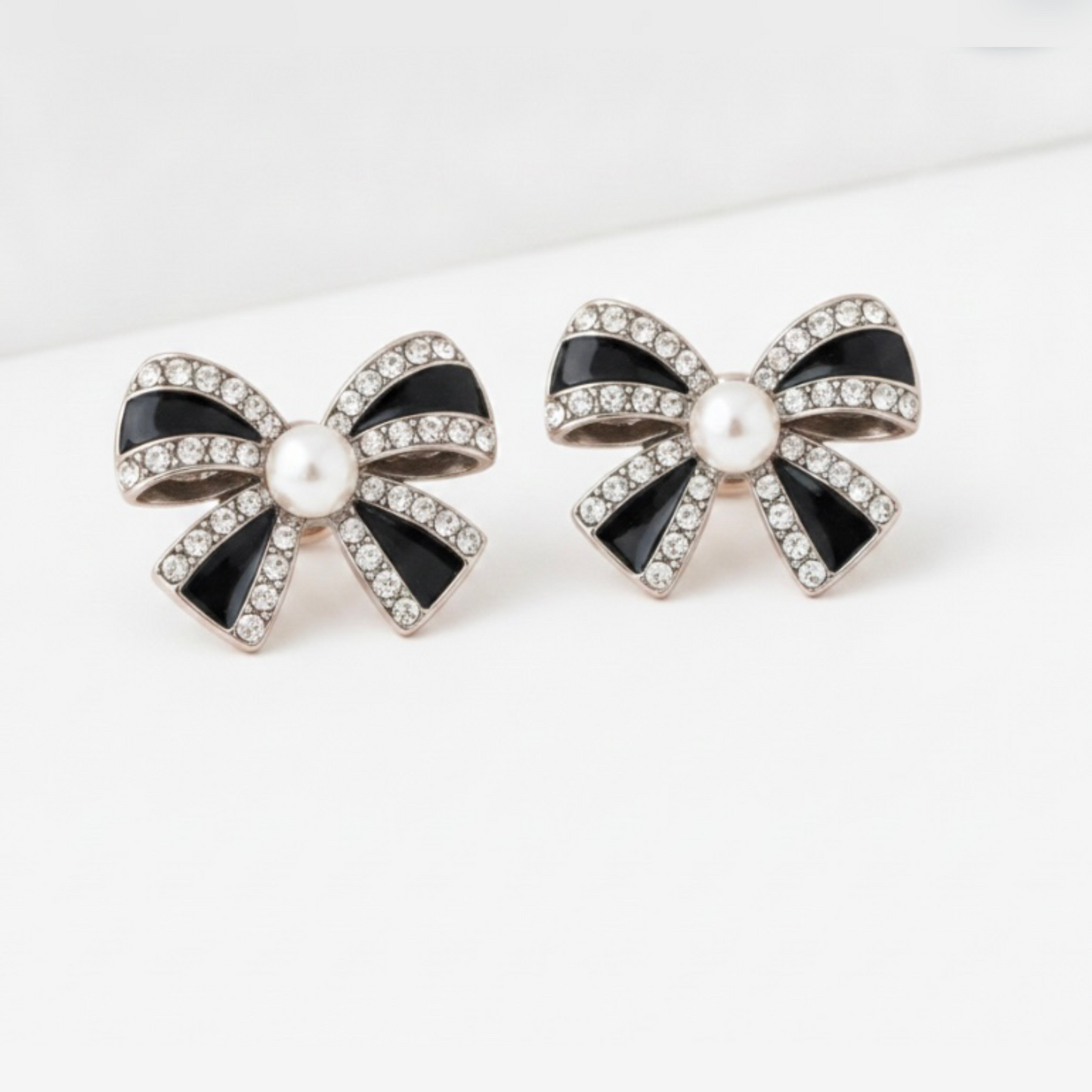 Elegant Black Bow Earrings for Women | Chic Fashion Jewelry - GiftHubBrand