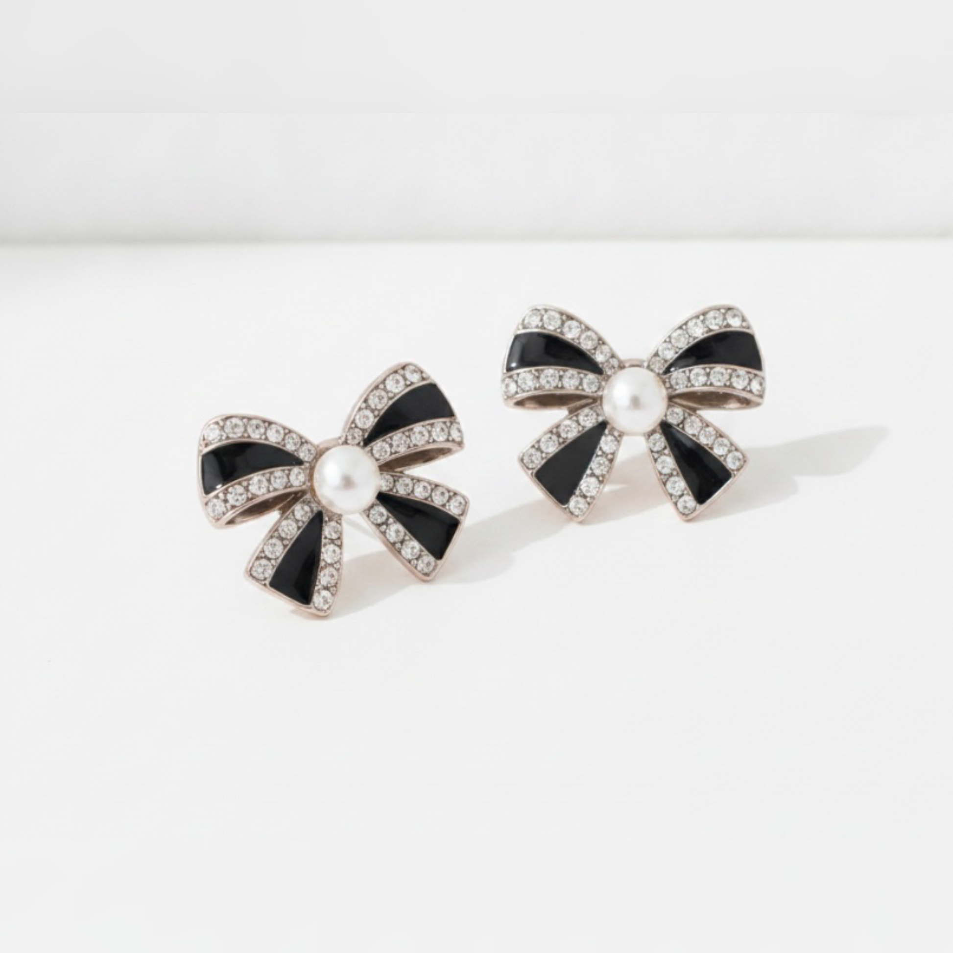 Elegant Black Bow Earrings for Women | Chic Fashion Jewelry - GiftHubBrand
