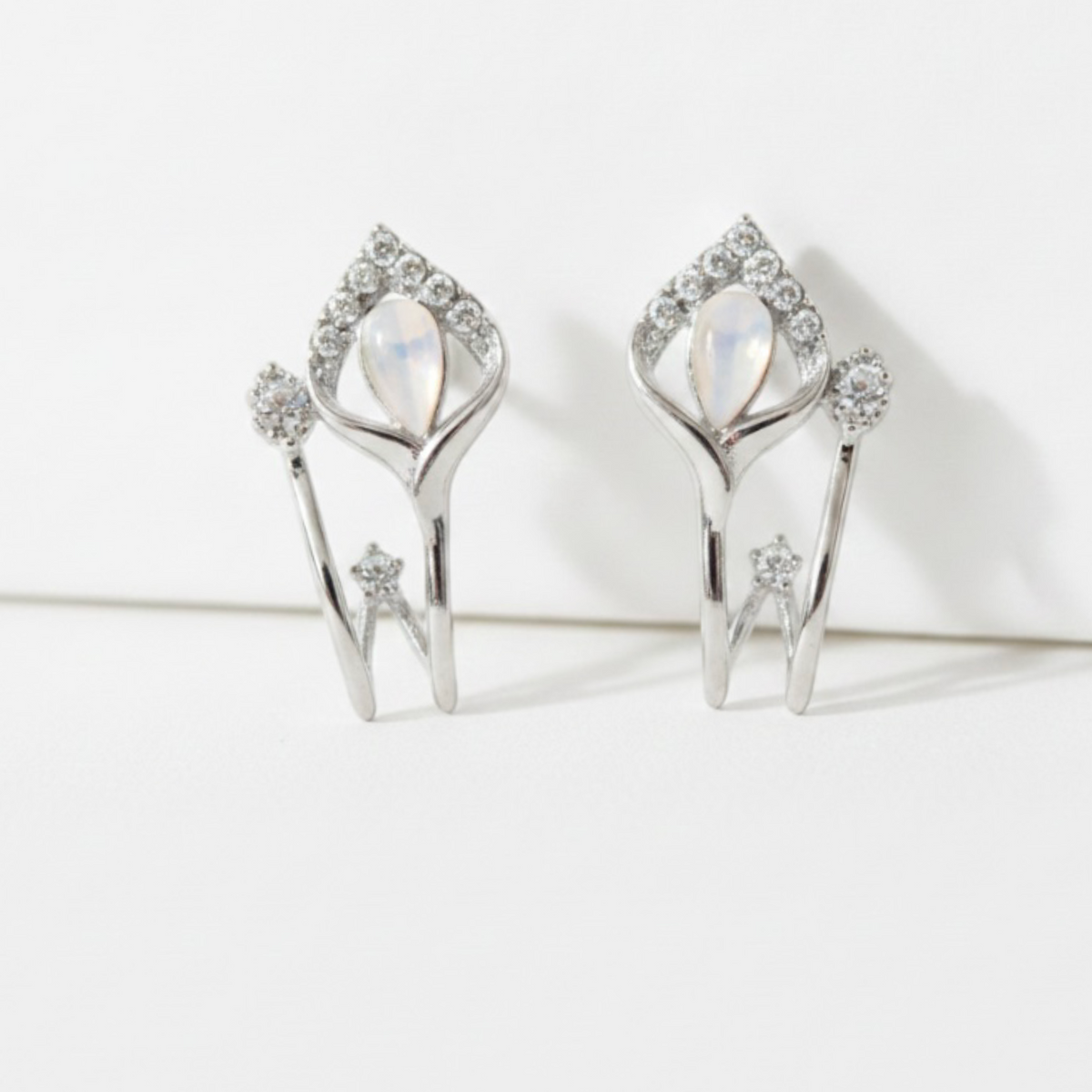 Elegant Silver Earrings for Women: Timeless Floral-Inspired Jewelry - GiftHubBrand