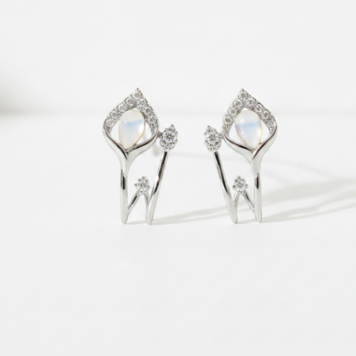 Elegant Silver Earrings for Women: Timeless Floral-Inspired Jewelry - GiftHubBrand