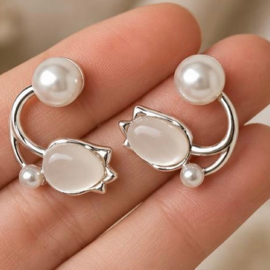 Elegant Cat Eye Hoop Earrings: Elevate Your Style with Effortless Charm - GiftHubBrand