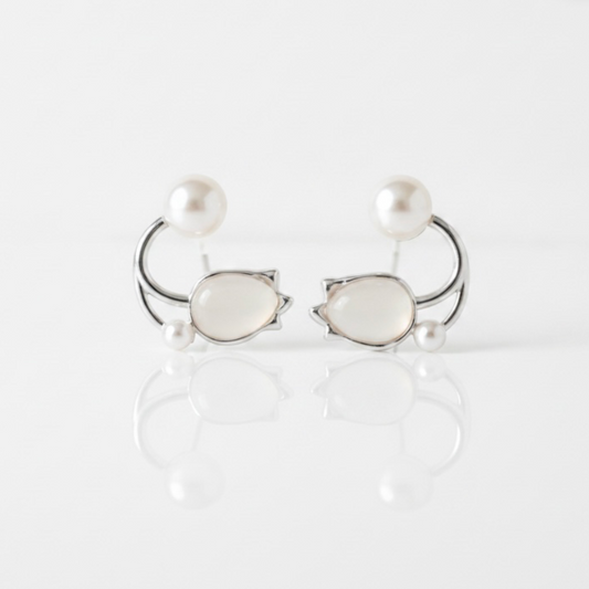 Elegant Cat Eye Hoop Earrings: Elevate Your Style with Effortless Charm - GiftHubBrand