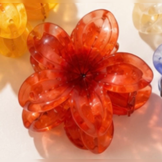 Brighten Your Day with Colorful Plumeria Flower Hair Clips - GiftHubBrand