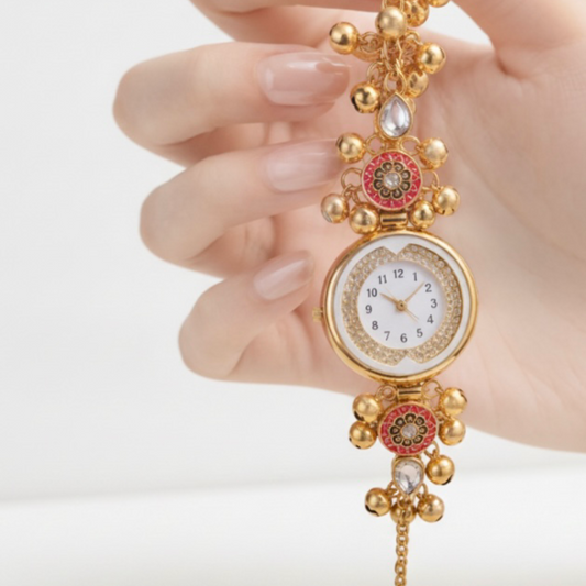 Elegant Gold Kashmiri Bracelet Watch for a Timeless Touch - GiftHubBrand