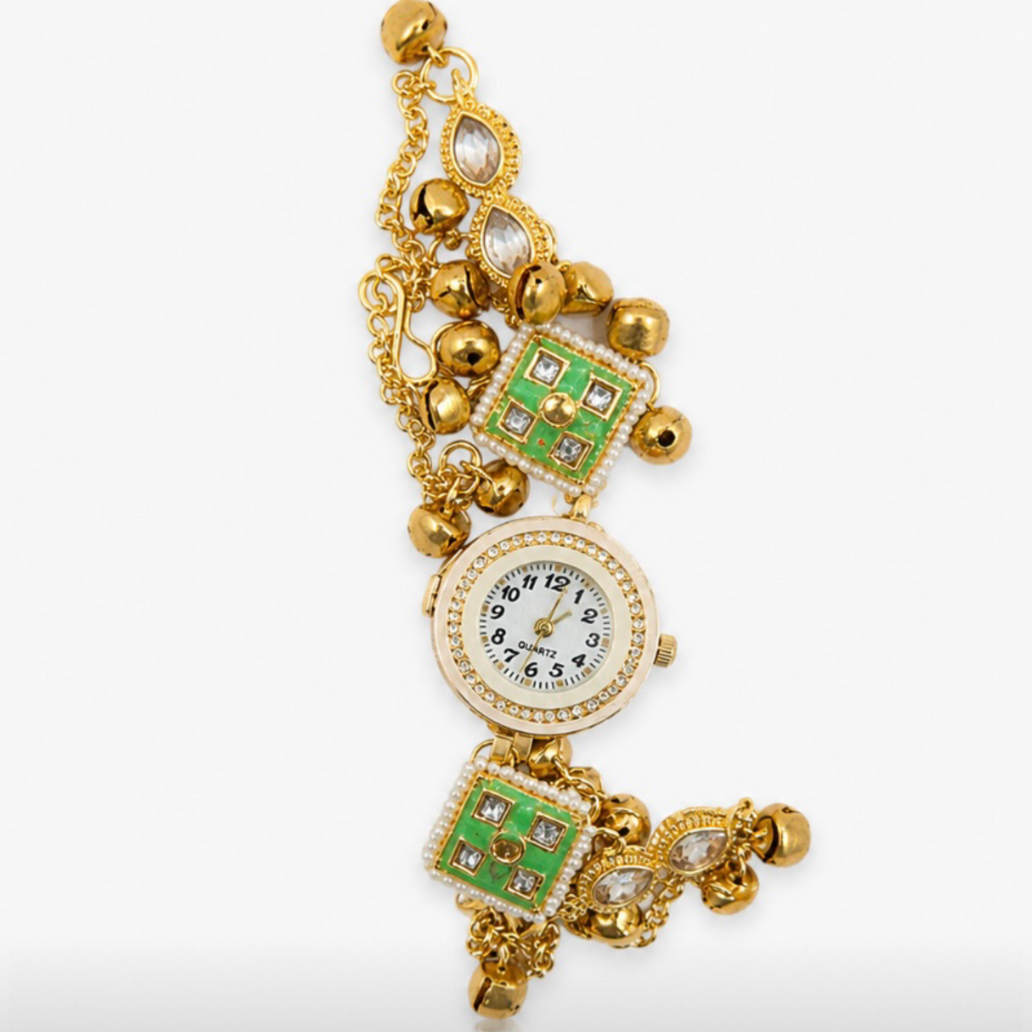 Kashmiri Bracelet Watch for Women | Elegant Gold Traditional Watch